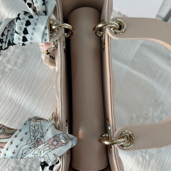 100% AUTHENTIC POWDER PINK SMALL LADY DIOR MY ABCDIOR BAG - Picture 8 of 14